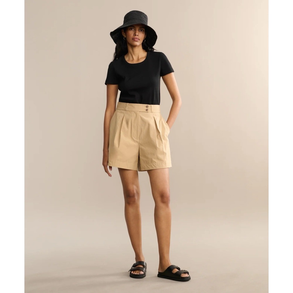 JENNI KAYNE Khaki Newport Shorts Sz 6 NWT $345